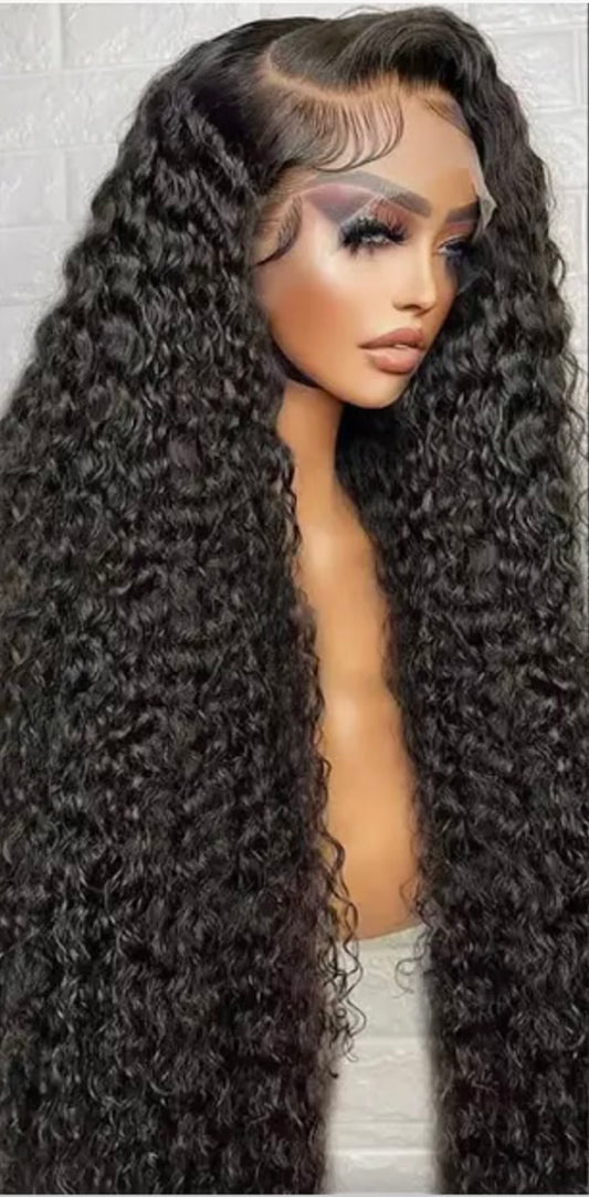 Deep Wave Virgin Frontal Lace Wig